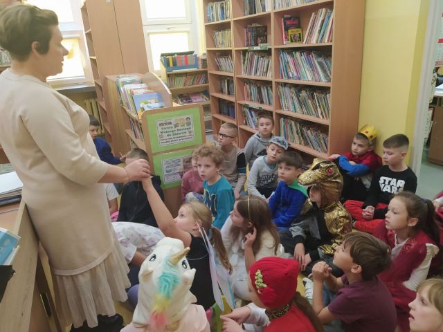 Wizyta w szkolnej bibliotece