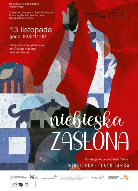niebieska zasłona