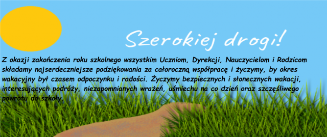 Życzenia wakacyjne