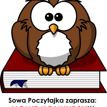sowa siedząca na książce