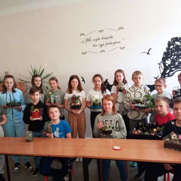 Warsztaty botaniczne w klasach piątych