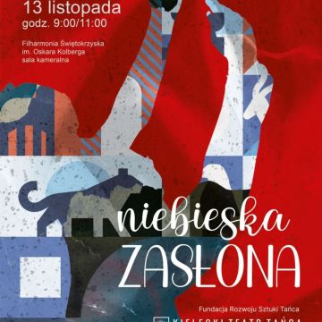 niebieska zasłona